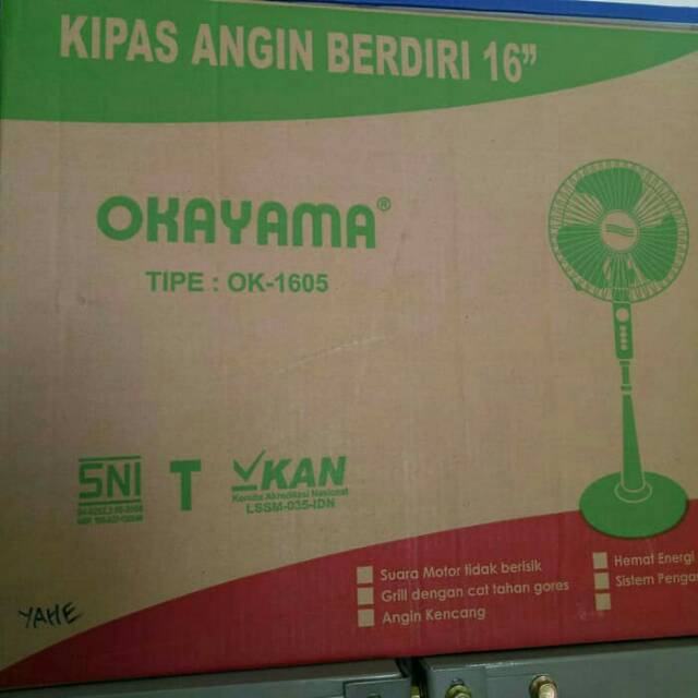 Kipas Angin Berdiri 16" Okayama