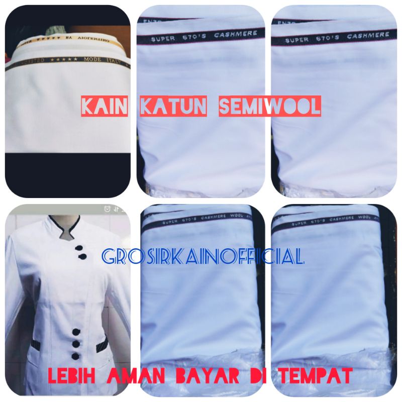 kain katun semiwoll kain putih bahan kain putih bahan kain seragam kedokteran kain putih bersih