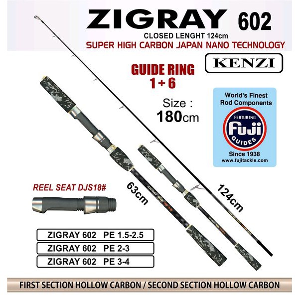 joran kenzi zigray pe 15-25 joran jigging
