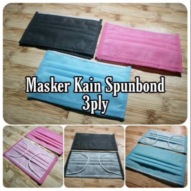 Masker Kain Masker Spunbond Masker 3ply Shopee Indonesia