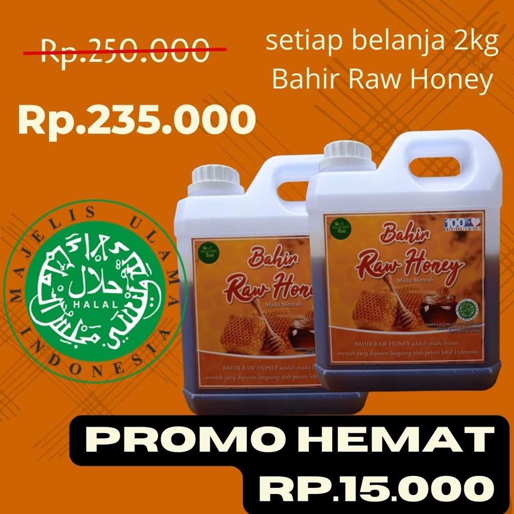

Madu Bahir Raw Honey 2kg Promo Hemat 15rb