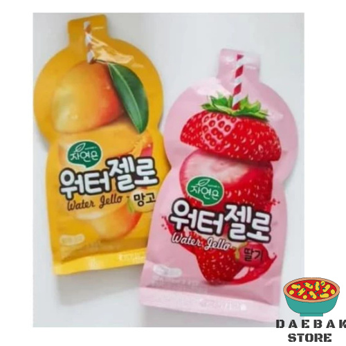 

Woongjin Water Jello Mango And Strawberry 100 ML - Minuman Rasa Mangga Dan Strawberry Made In Korea