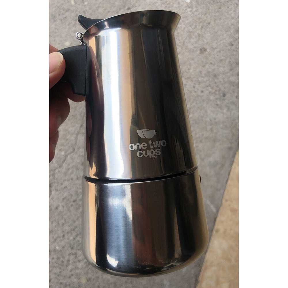 (BAYAR DI TEMPAT) One Two Cups Espresso Coffee Maker Moka Pot Teko 100ml 2 Cup - Z20