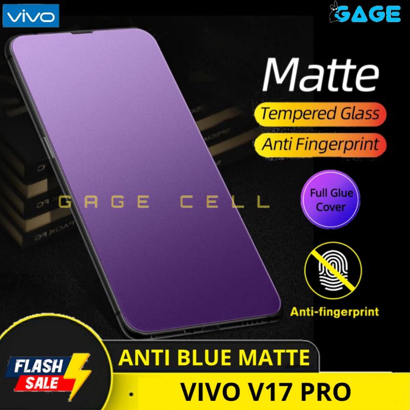 TEMPERED GLASS ANTI BLUE MATTE RAY VIVO V17 PRO TG ANTI GORES RADIASI VIVO V17PRO SCREEN PROTECTOR