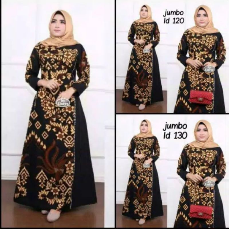 GAMIS BATIK JUMBO LD110CM LD120CM LD130CM LD140CM ORIGINAL BIG SIZE