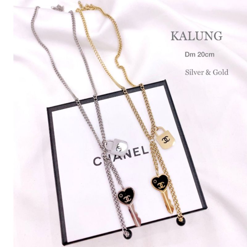 Kalung Titanium Asli Anti karat anti alergi Premium Brandad Band Kalung Stainless steel Anti karat anti alergi K10292