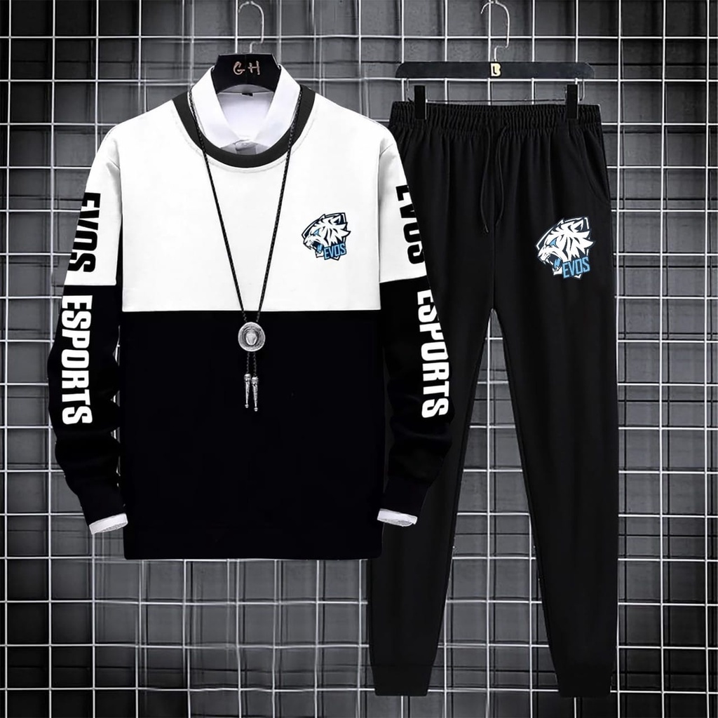 COD/ARPIOSSHOP - STELAN ESPORT EVOS - SETELAN PRIA WANITA SATU SET ( SWEATER + JOGGER )