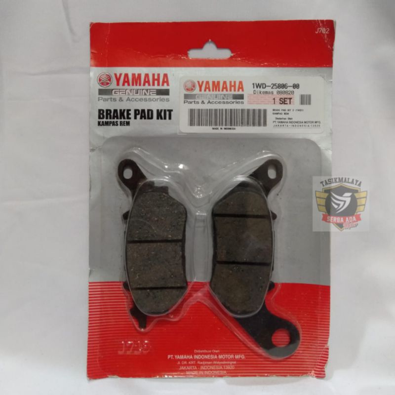 DISPAD / KAMPAS REM BELAKANG CAKRAM R25 YAMAHA 100% Original