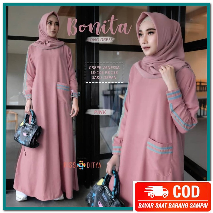 [Cod] Gamis Couple Pasangan Wanita Dan Pria Model Terbaru Eksklus FR586 Baju Gamis Polos Baju Gamis