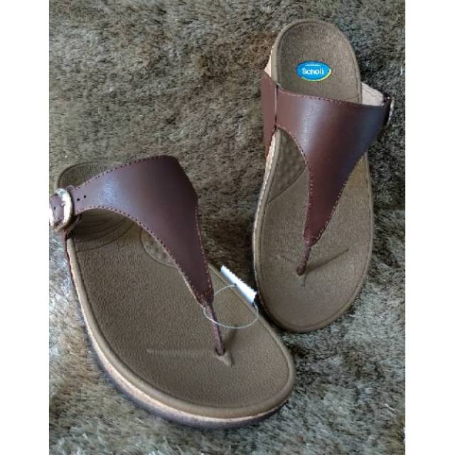 Sandal Jepit wedges branded SCHOLL ORIGINAL SALEEE dr hmpir 1jt