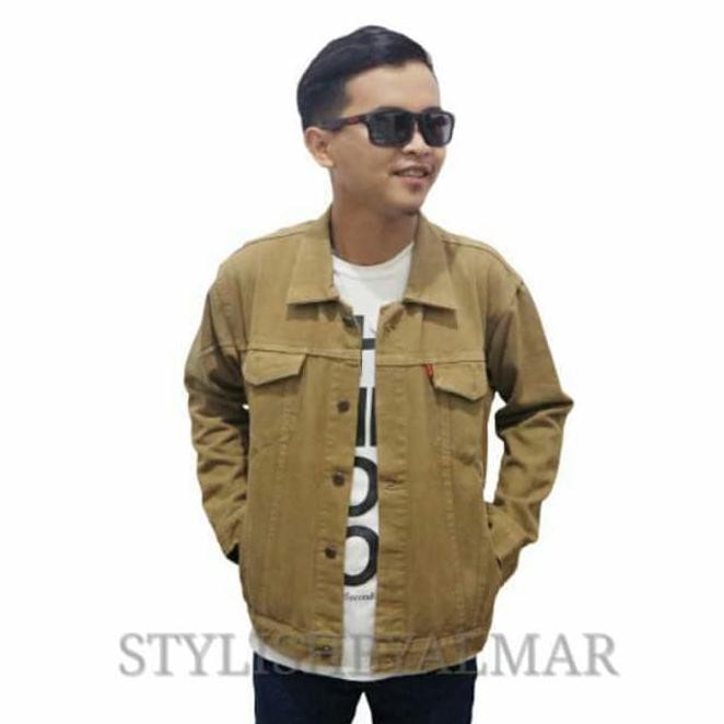 i0ny jaket jeans premium pria jaket motor kasual cowok denim anak laki l xl p7td