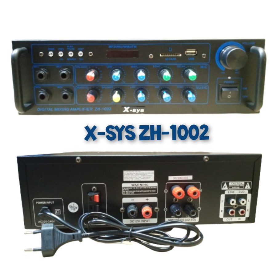 AMPLIFIER XSYS ZH 1002 DIGITAL KARAOKE AMPLIFIER X-SYS ZH-1002