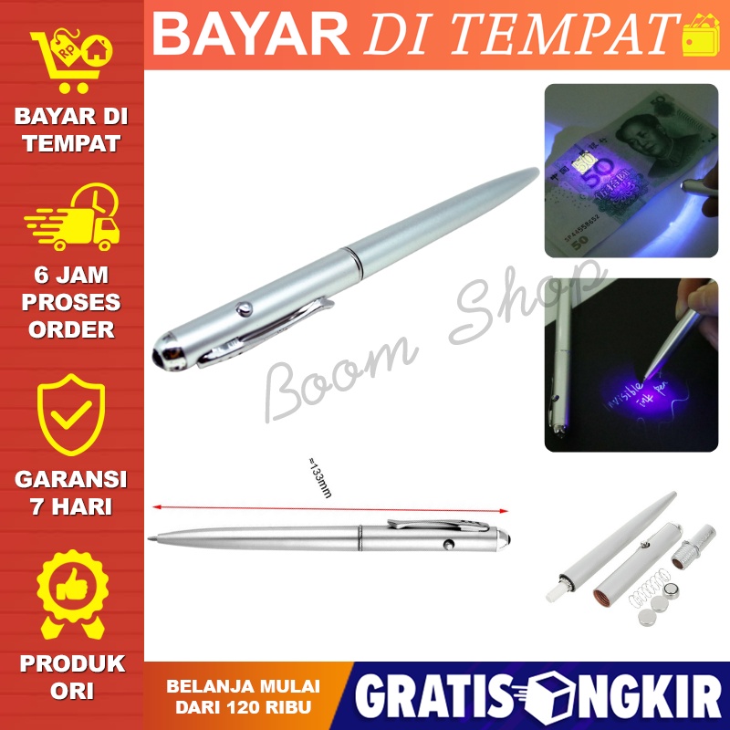 

Invisible Pen Pulpen Invisible Ink Pulpen Tak Terlihat Ajaib Pena Tinta Invisible dengan UV Light
