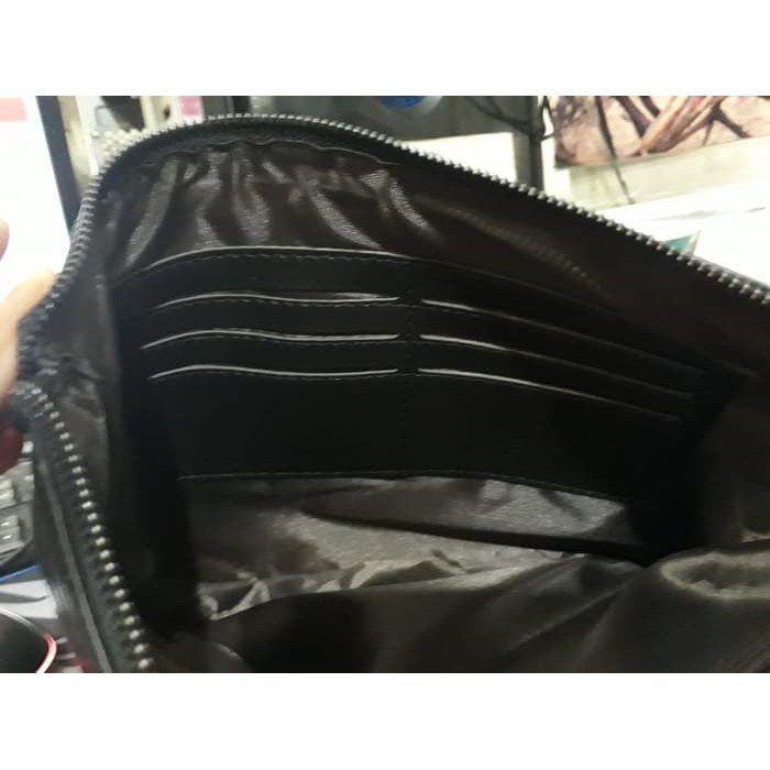 Tas Tangan Kulit Pria  Black