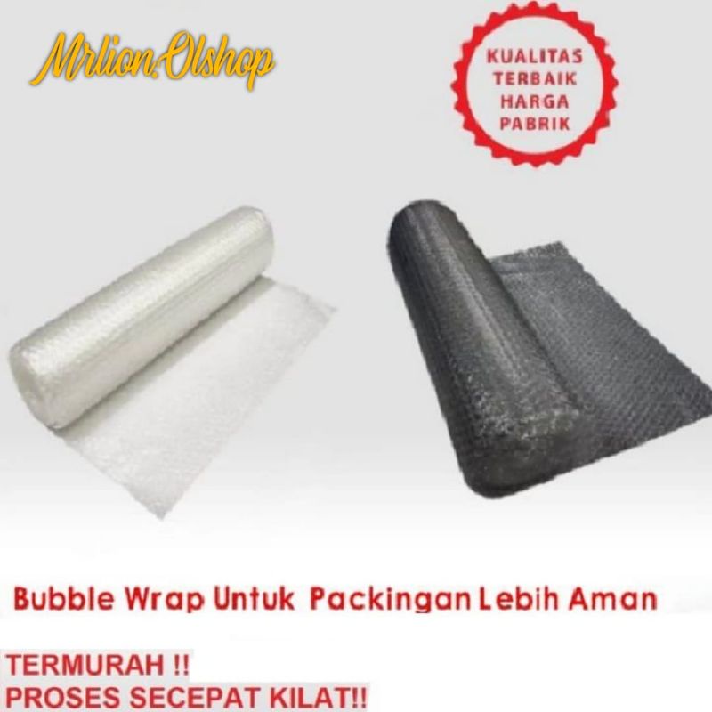 Bubble Wrap Hitam &amp; Putih untuk Packing per 1 pcs barang⭐Mrlion⭐