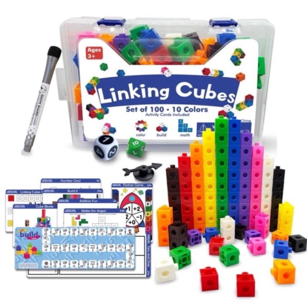 

math link cube learning set mainan edukasi anak - Link cube set Diskon