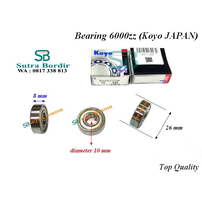 Bearing 6000Zz Koyo Japan Bearing 6000Z Jepang Koyo Bearing 6000Z #98