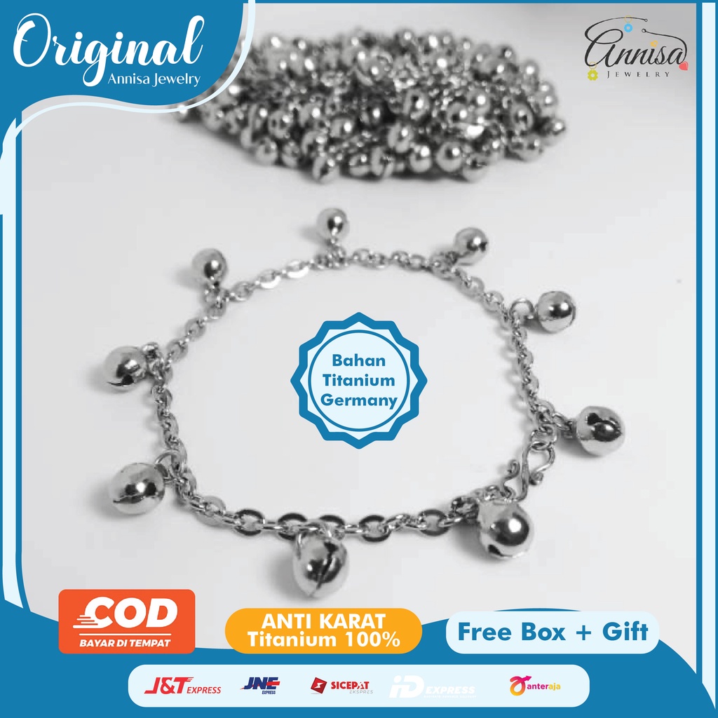 Gelang Rantai Krincing Silver