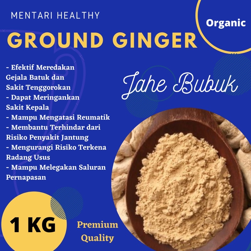 Organic Ground Ginger 1KG / Jahe Bubuk Organik 1KG