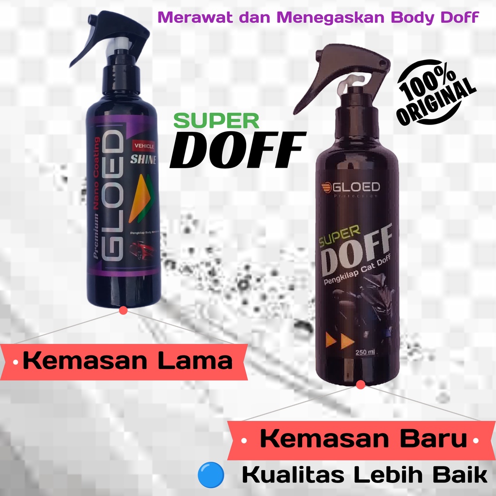 Gloed Spesialis pengkilap body motor mobil doff - matte wax poles motor