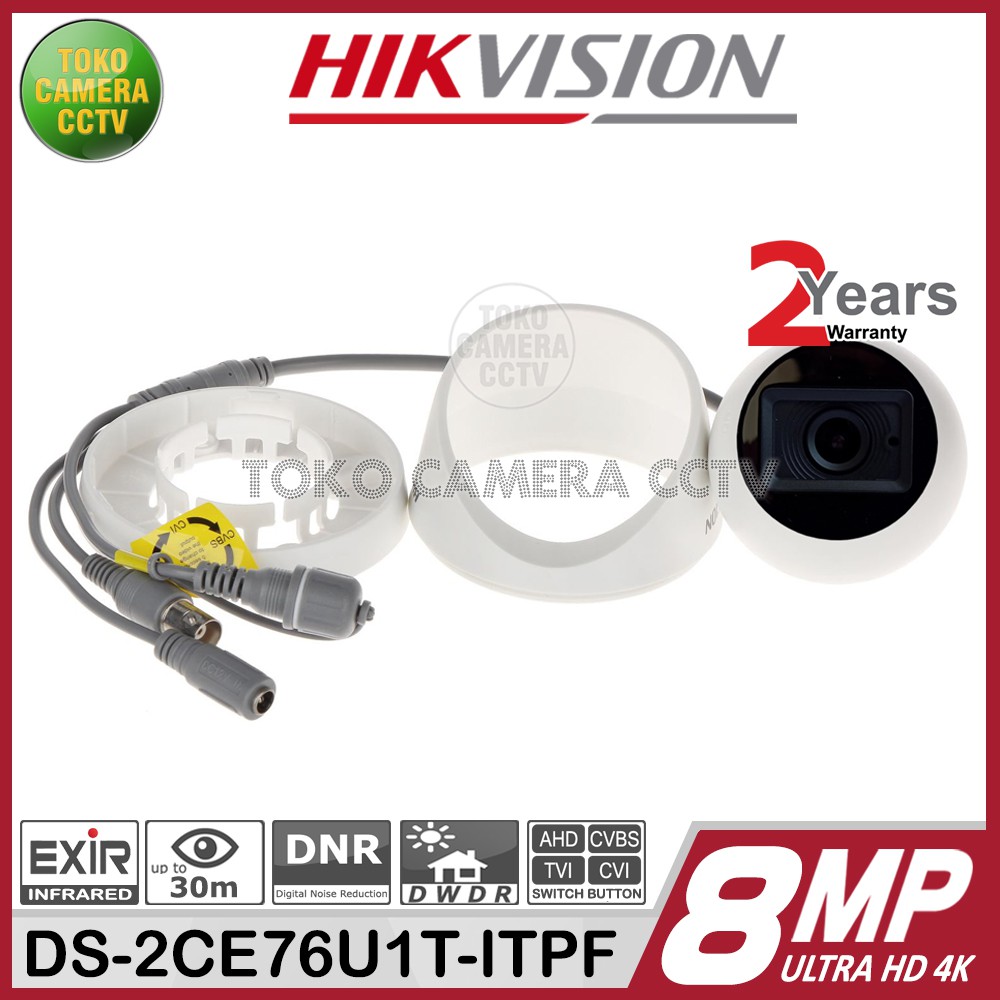 KAMERA CCTV INDOOR HIKVISION DS-2CE76U1T-ITPF 8MP