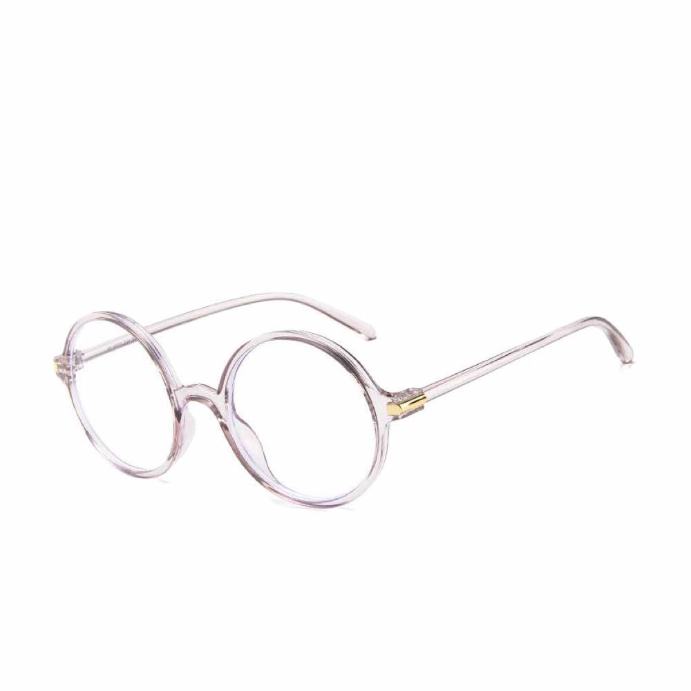 Kacamata Anti Radiasi [ Abu abu ] Bulat (Design Korea) Pria dan Wanita - HM487