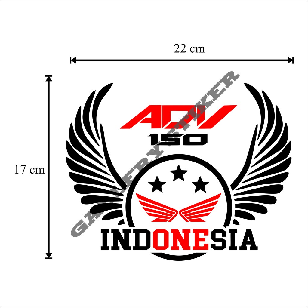 Stiker Motor Visor Nmax Pcx Lexi Adv Stiker Cutting Logo ADV