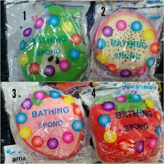 OBRAL MURAH Spon Bathing Anak Bentuk Buah Random