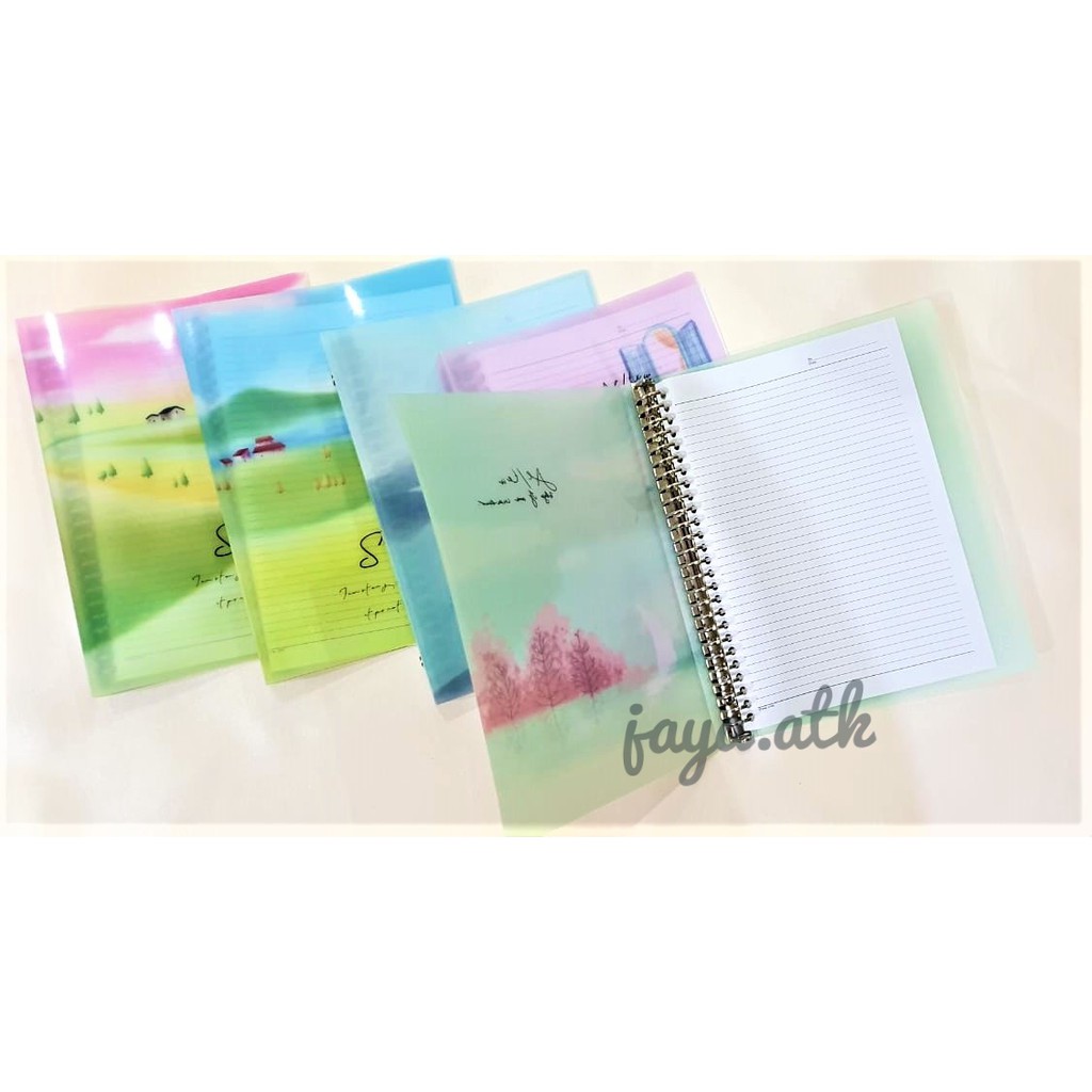 BINDER NOTE B5 26 RING MAP BINDER LOOSE LEAF BINDER BUKU BINDER LUCU PLASTIK