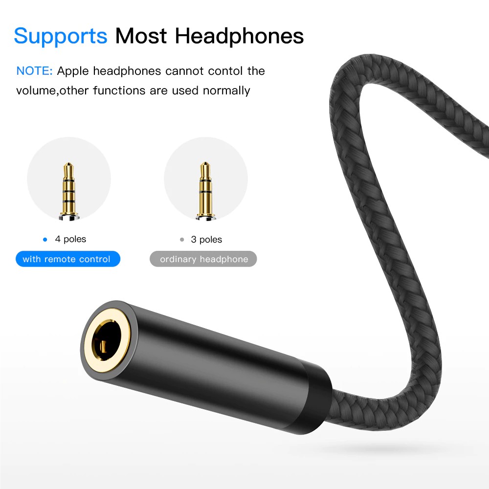 Adapter USB Type C to 3.5mm Jack Earphone Cable Audio
