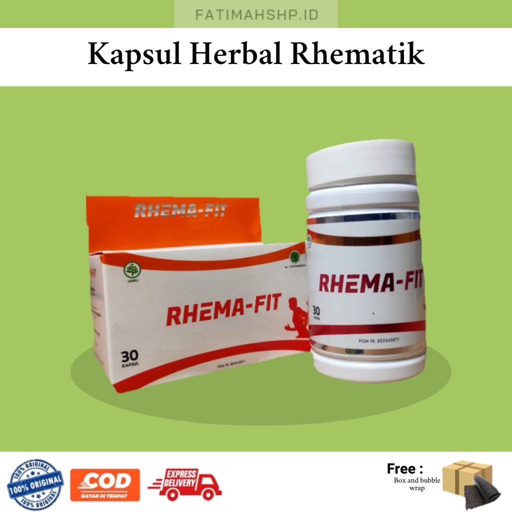 [ORIGINAL] Obat Rematik Asam Urat Sendi Tulang Paling Ampuh Herbal RHEMA-FIT Bukan Obat Herbal Cina