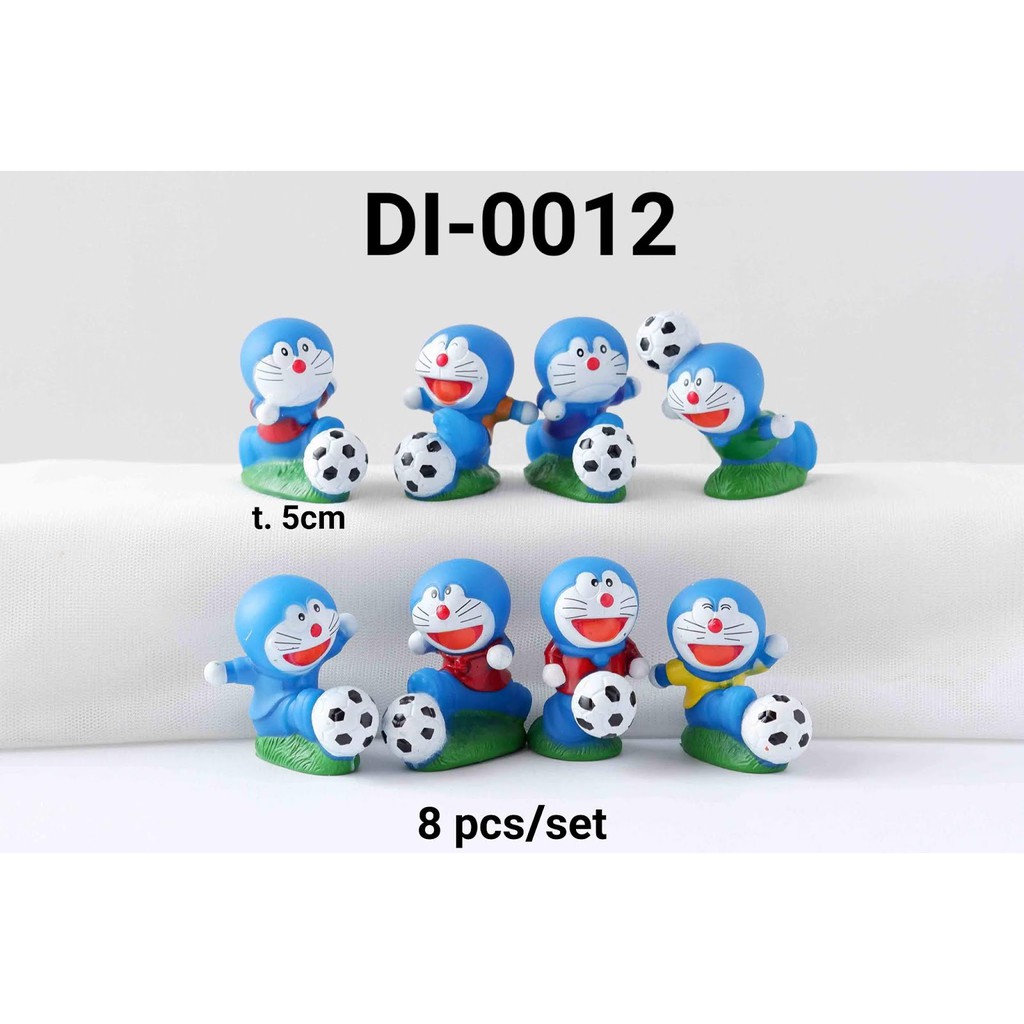 DI-0012 Mainan figurine figurine cake topper Doraemon Sepak Bola yamama baking
