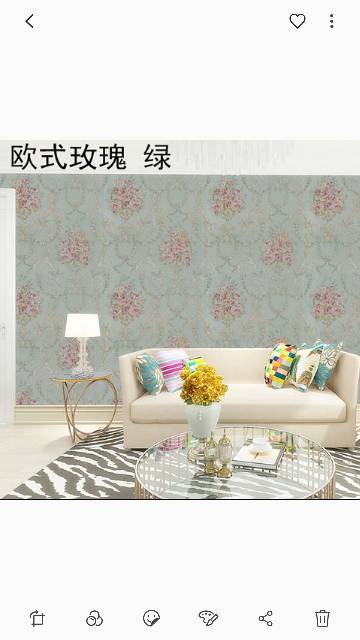 Wallpaper Dinding Shabby Tosca 8m s/d 9m x 45cm