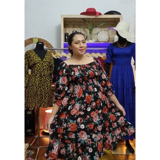 DRESS ANANDA BUNGA | DRESS SABRINA SMOK | DRESS VINTAGE KLASIK | DRESS JUMBO
