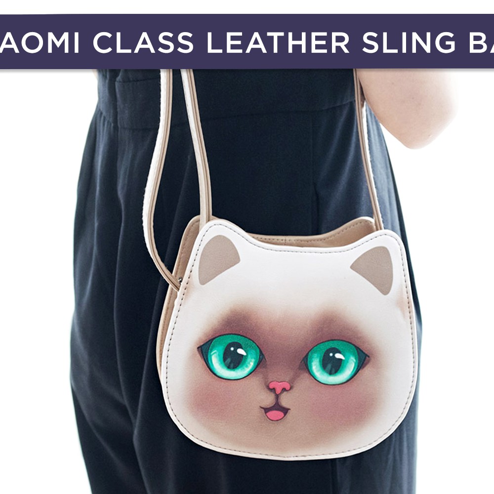 Miaomi Class Leather Sling Bag