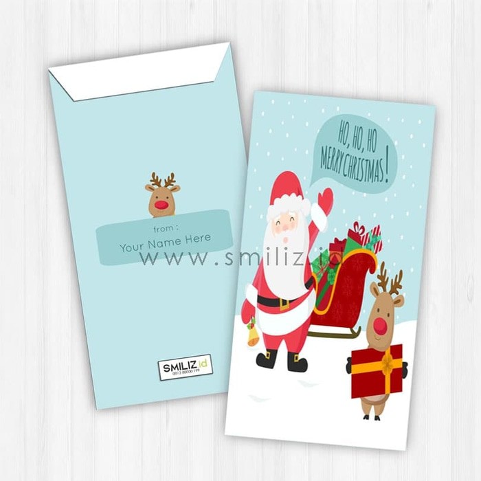 

Cute Santa Claus Christmas Angpao Custom 2113