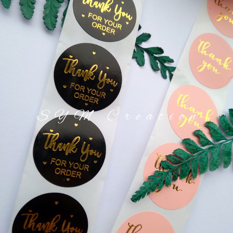 

[20pcs] Stiker Thankyou Mini | Stiker Amplop | Stiker Packaging | Stiker Bulat