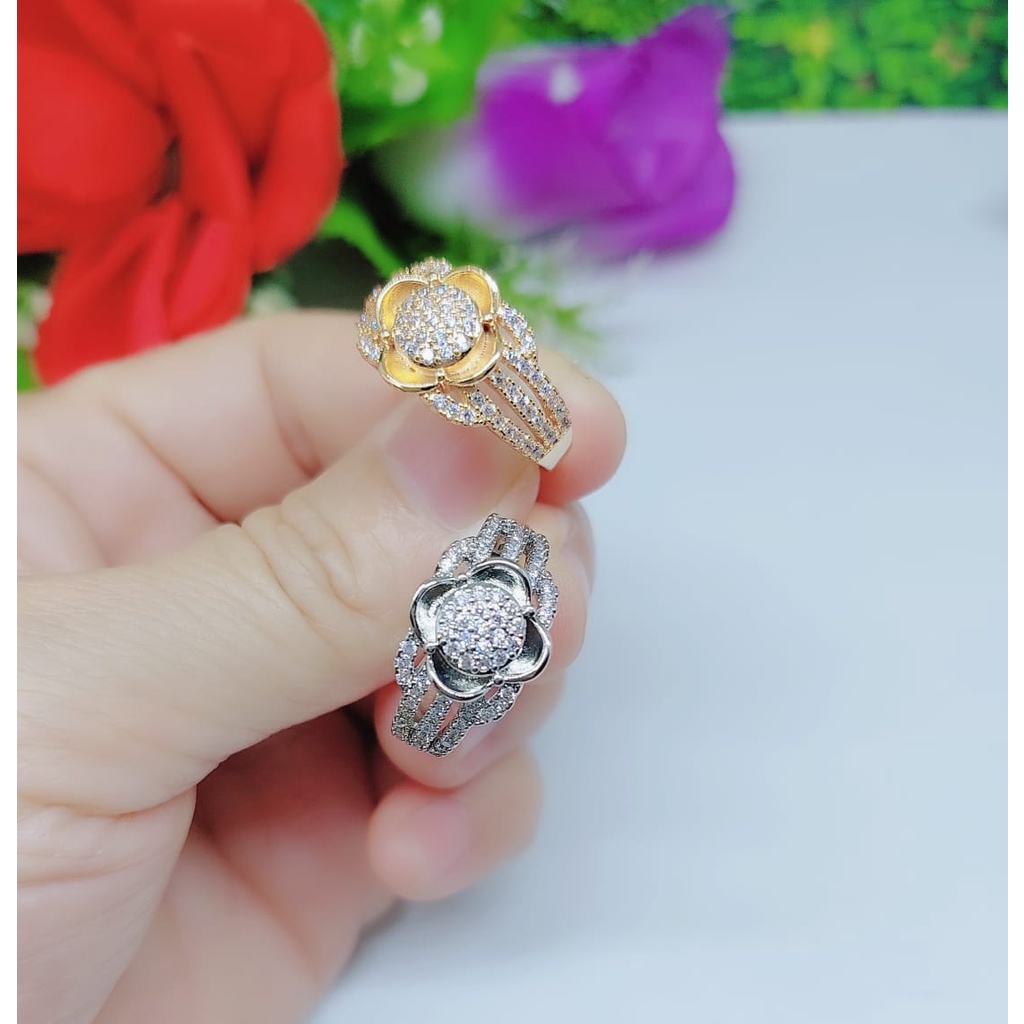 Cincin  xuping permata lapis emas perhiasan fashion 0491-0494