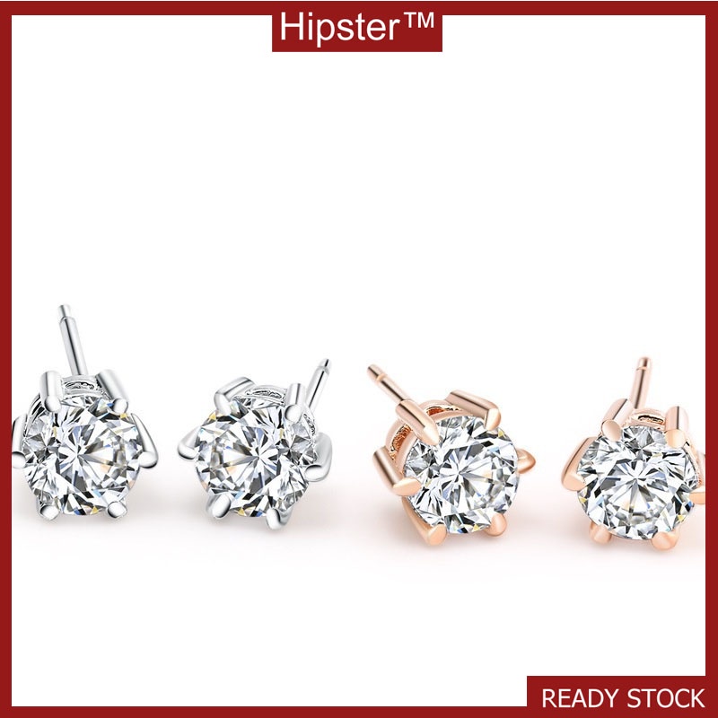 Hot Sale Fashion Unisex Style Simple Moissanite Stud Earrings