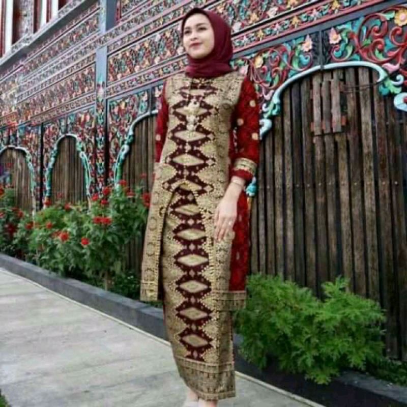 BAJU COUPLE SET SONGKET ASLI PALEMBANG