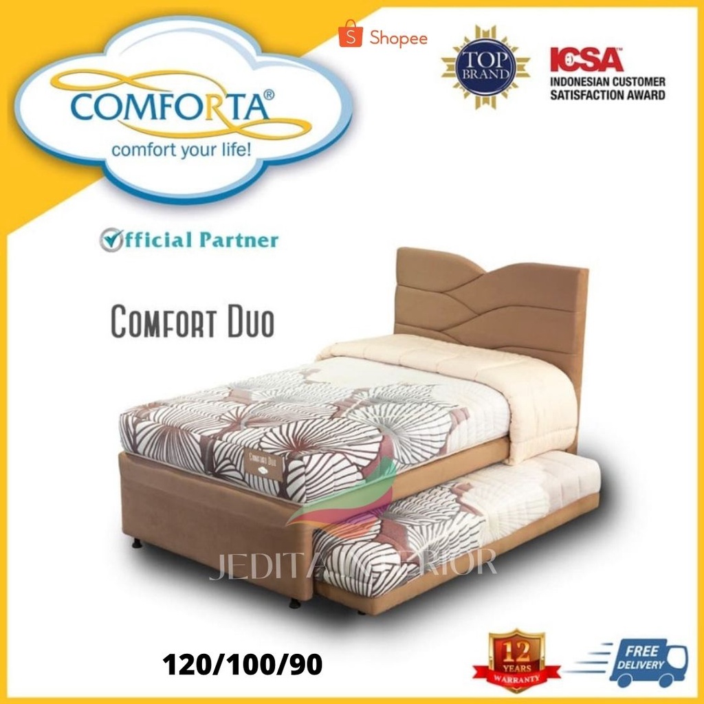 Jual Rangka Tempat Tidur Kasur Comforta Comfort Duo Sorong In Full Set Shopee Indonesia