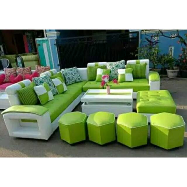 Gratis Ongkir Sofa beranak plus meja puff