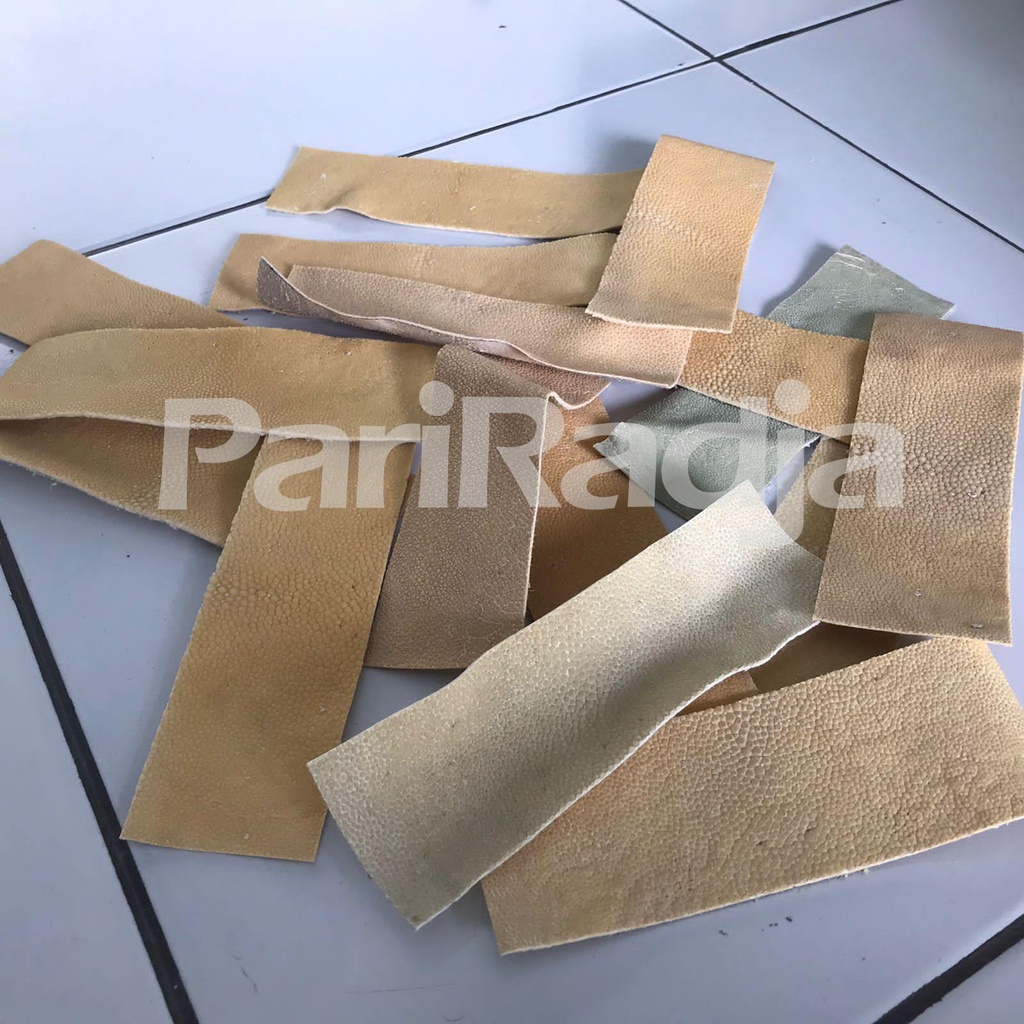 kulit ikan pari super size 5 x 15 untuk pembuatan pelapis busur panah