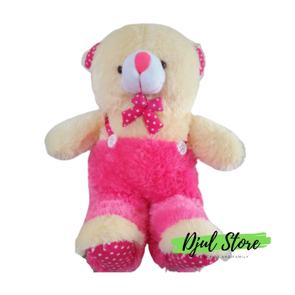 Boneka beruang rompi premium teddy bear rompi jojon