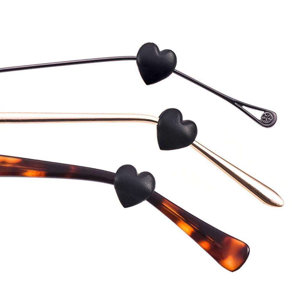 Needway  Ear Hooks Dewasa Penahan Kacamata Wanita Jantung Penahan Kacamata Silikon Olahraga Temple Tips