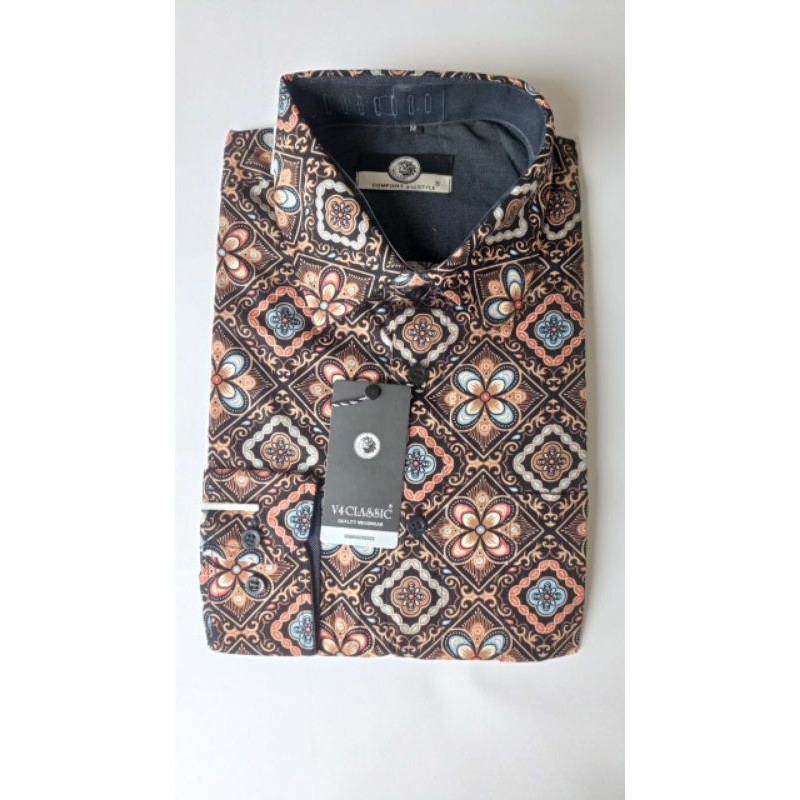 KEMEJA BATIK LENGAN PANJANG V4 CLASSIC - 001
