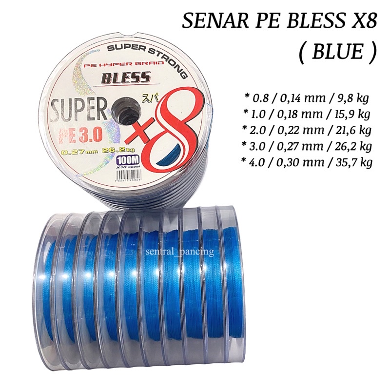 Senar / Benang PE Hyper Braid Bless Super X8