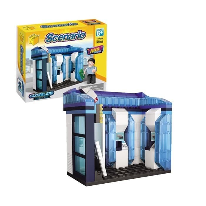 MAINAN BRICK 98004 ATM BANK SCENARIO kitchenware_bogor