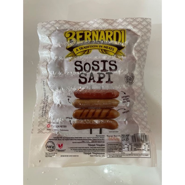 

Bernardi sosis sapi 500gr premium