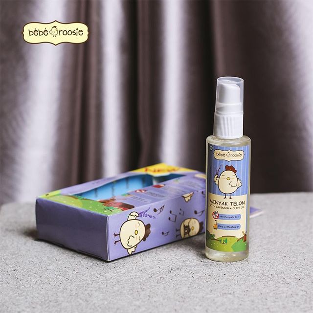 Bebe Roosie Telon Lavender Oil 60ml BEBE ROSIE Minyak Telon Spray with lavender+olive oil 60 ml